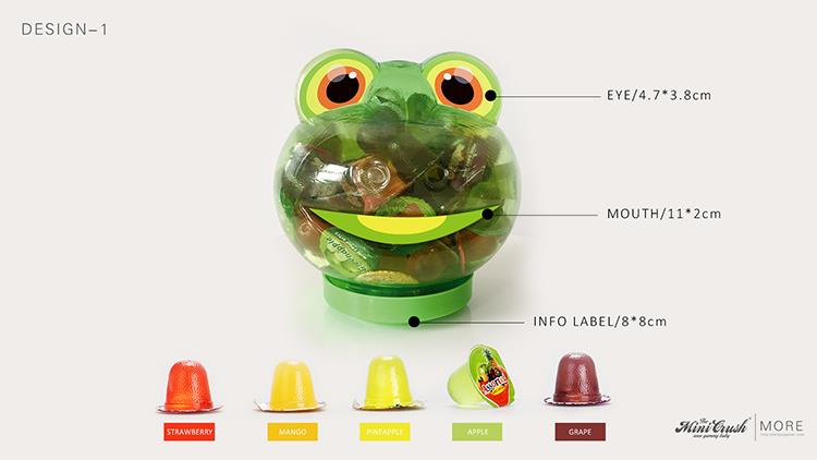 Colourful Cute Frog Jar ISO jelly factory