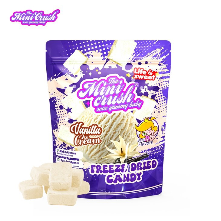 Înghețată de vanilie uscată congelată